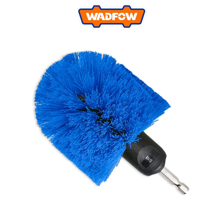 WADFOW MEDIUM BRISTLE BRUSH (360 DEGREE, 1/4") GOOD ON FLOORING, PORCELAIN, GRANITE, TILE, CARPET (WNY2420)