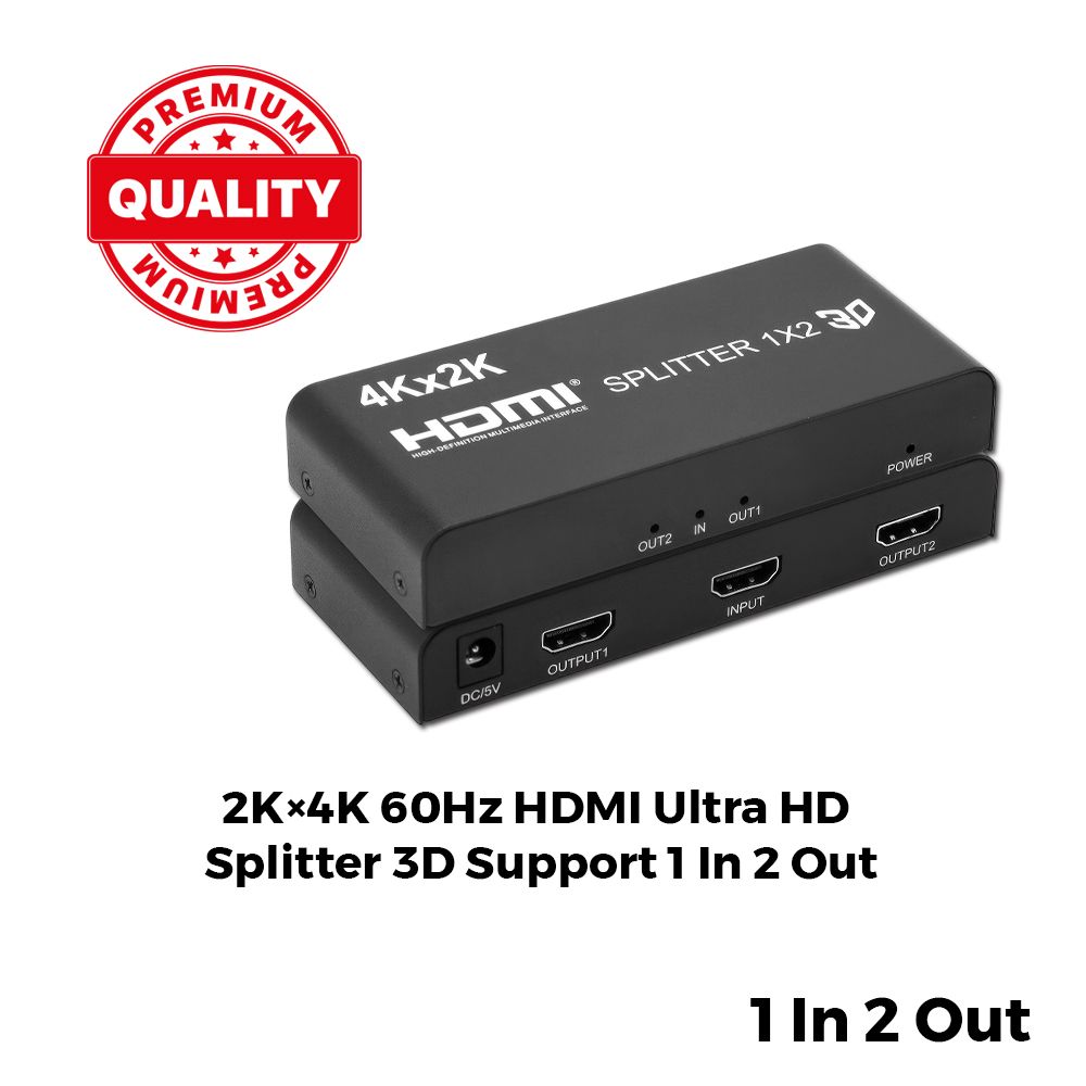 2K 4K HDMI HD SPLITTER 3D SUPPORT 1/2 INPUT TO 2/4 OUTPUT DISPLAY