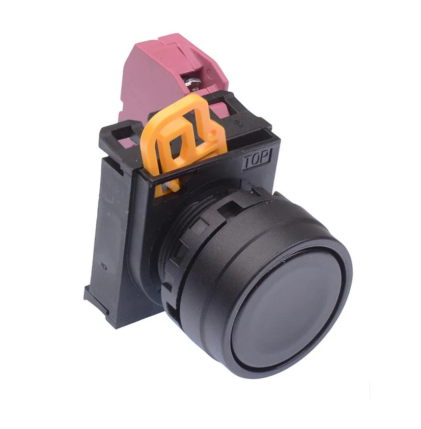 IDEC YW4B-M1E10B 22mm YW METAL RING PUSH BUTTON 1NO BLACK