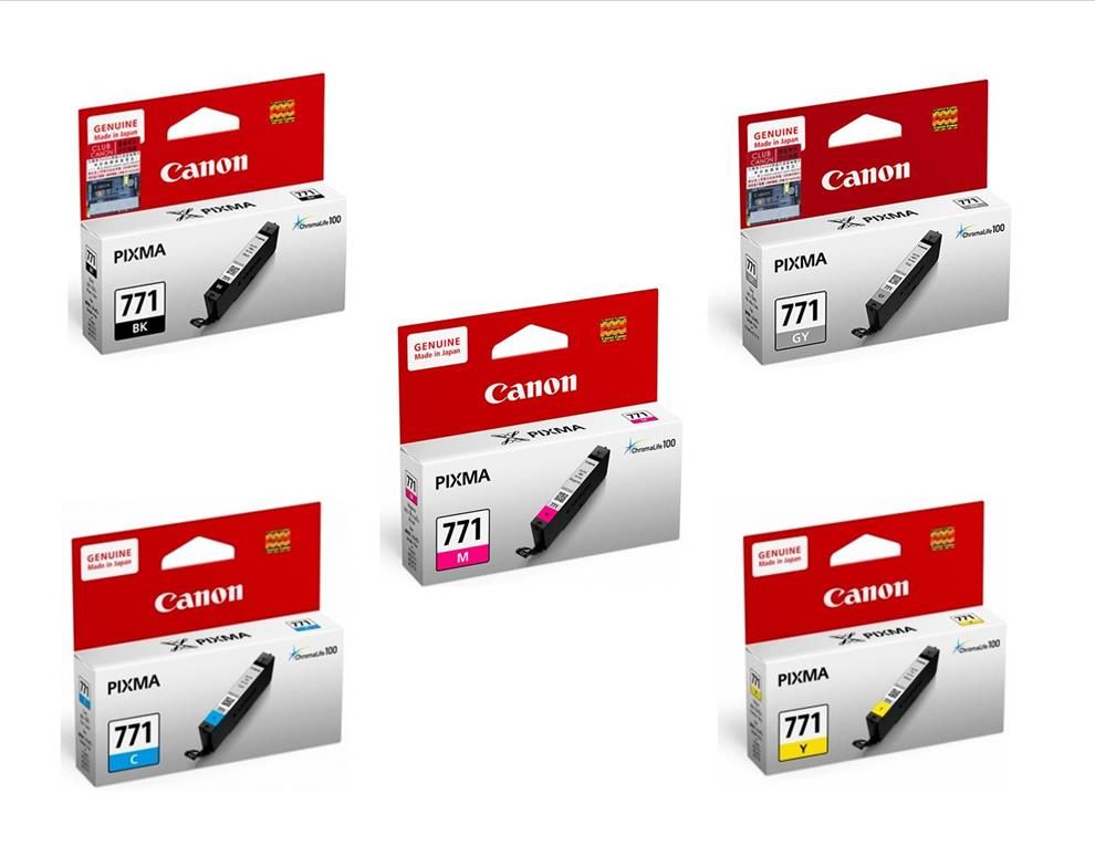 Canon Ink Cartridge CLI-771 Yellow 6.5ml
