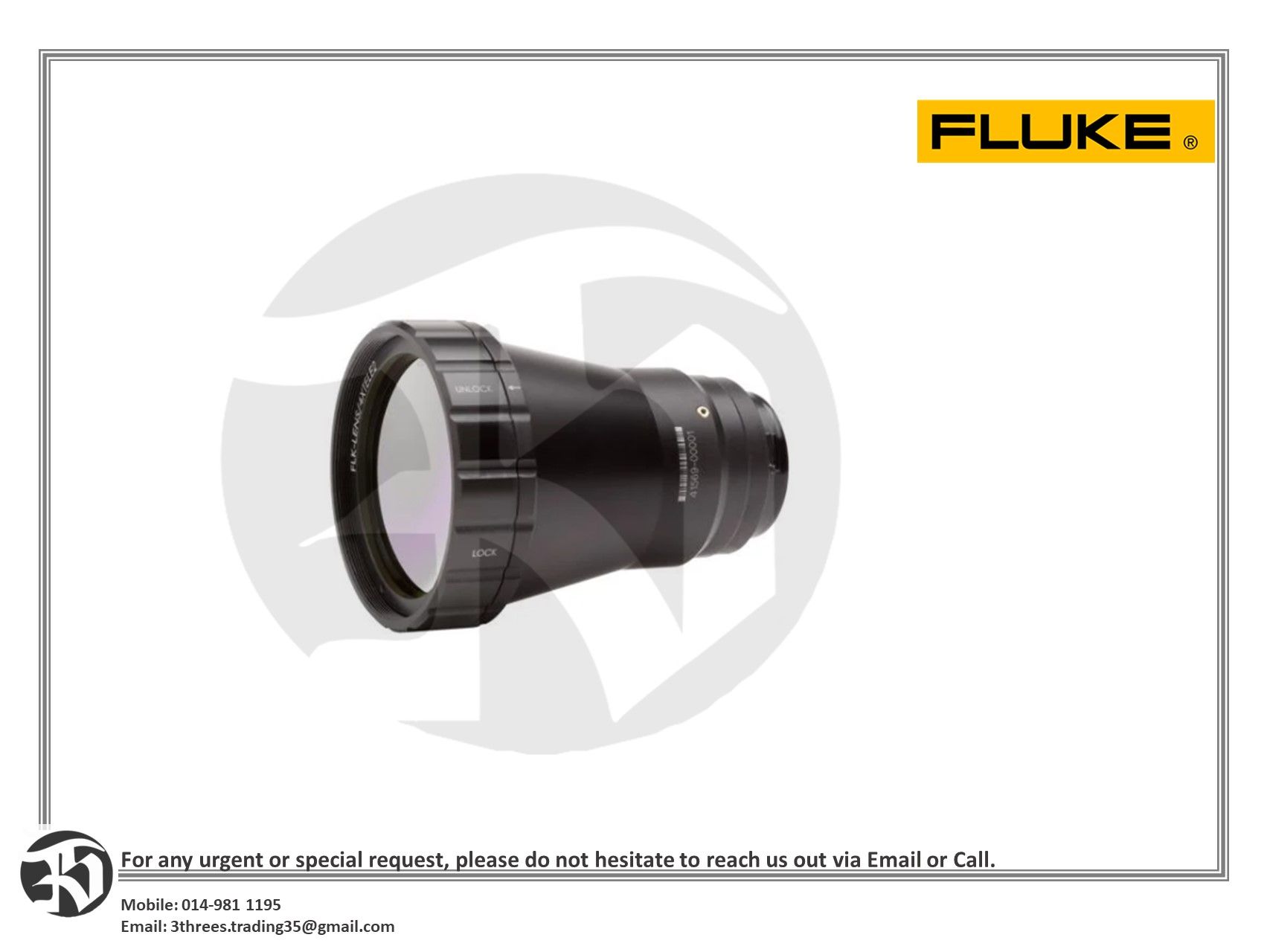 Fluke Smart Infrared 4x Telephoto Lens (PRE-ORDER 4-6 WEEKS)