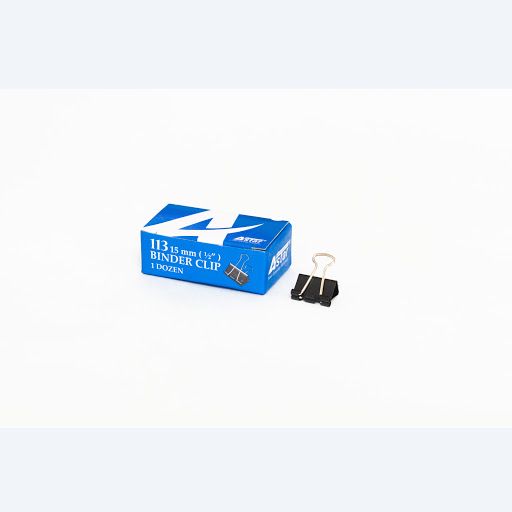 BINDER CLIP ASTAR 113 15MM (1/2") 12PCS/BOX
