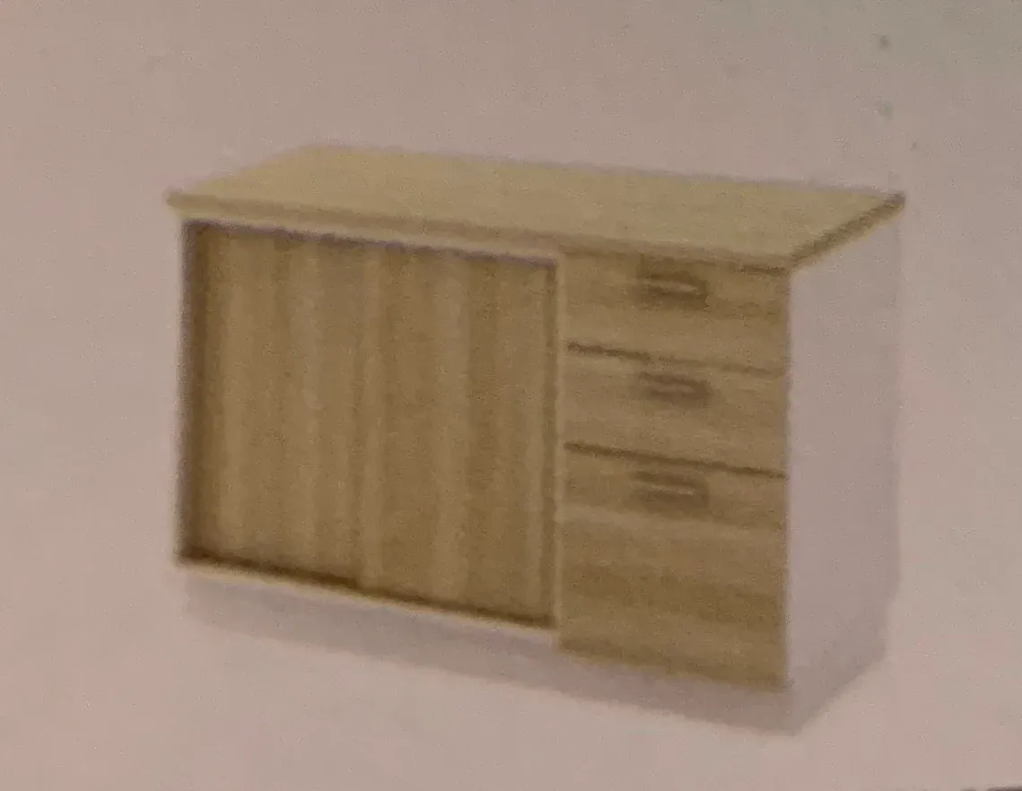 SLIDING DOOR +FIXED PEDESTAL 2D1F