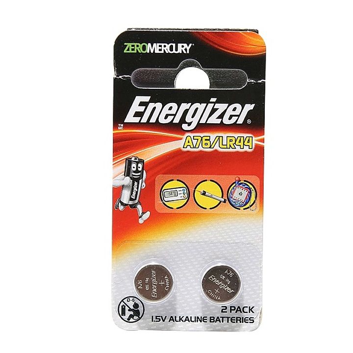 ENERGIZER BUTTON CELL A76/LR44 (2PCS/PACK)