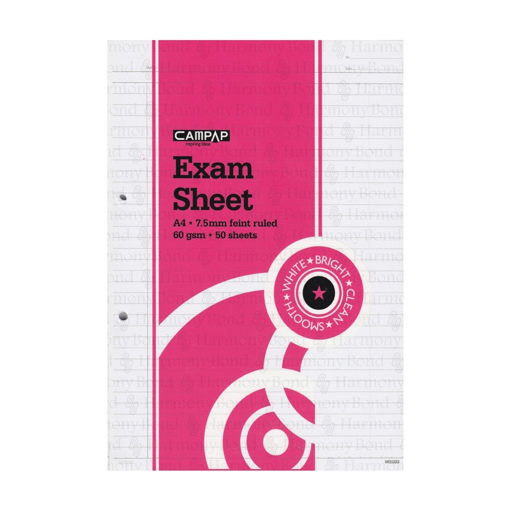 CA 3709 50S EXAM SHEET 60GSM