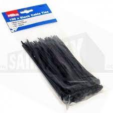 CABLE TIE BLACK-3.6MM X150MM 100PCS