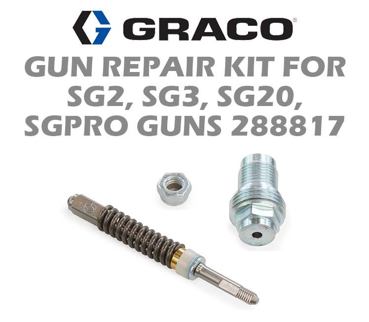 GRACO GUN REPAIR KIT FOR SG2, SG3, SG20, SGPRO GUNS 288817