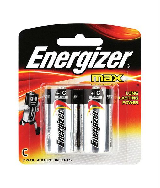 ENERGIZER ALKALINE BATTERY SIZE C 1.5V (2PCS/CARD) (E93BP)