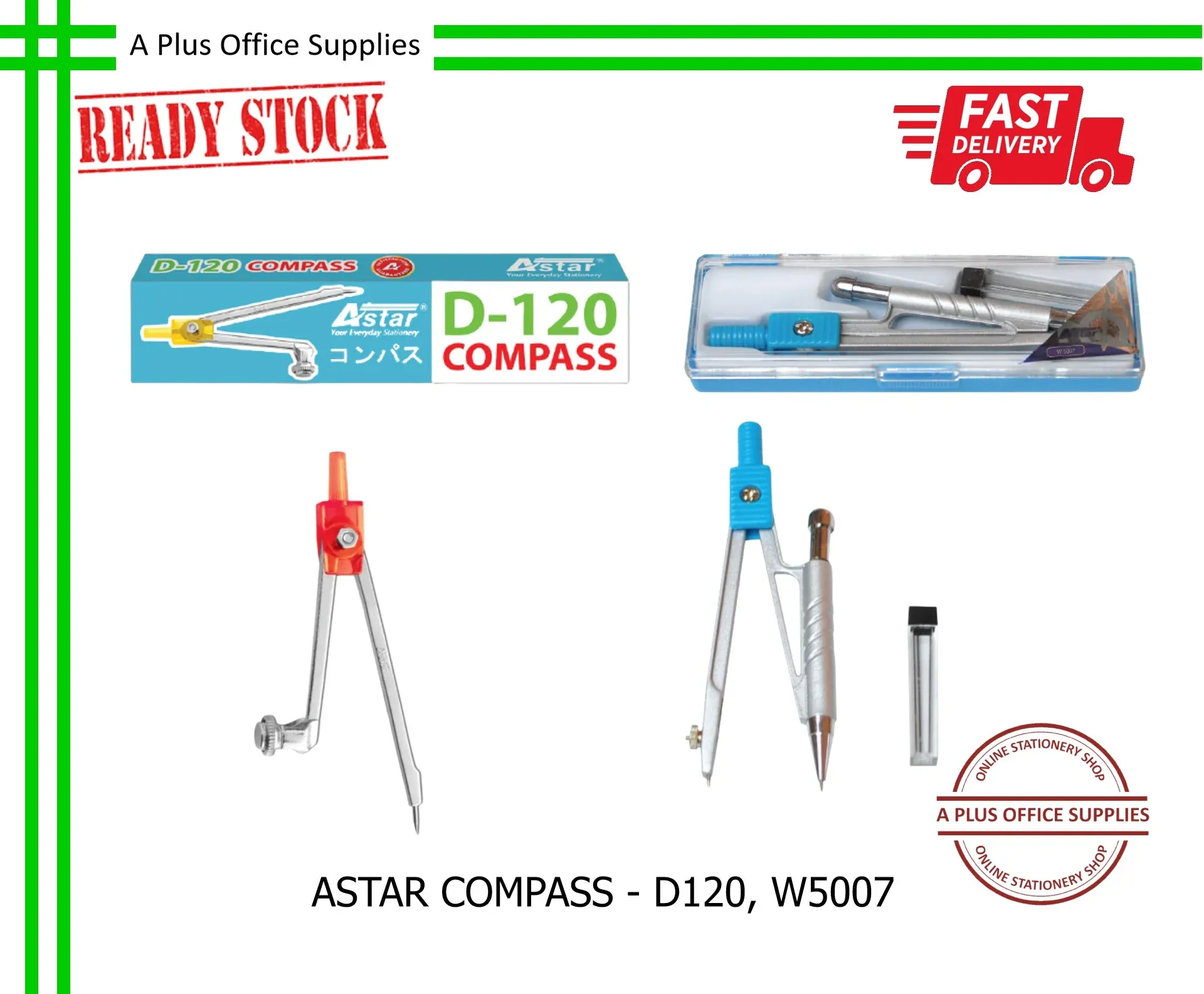 ASTAR Compass / Jangka Lukis - D120, W5007
