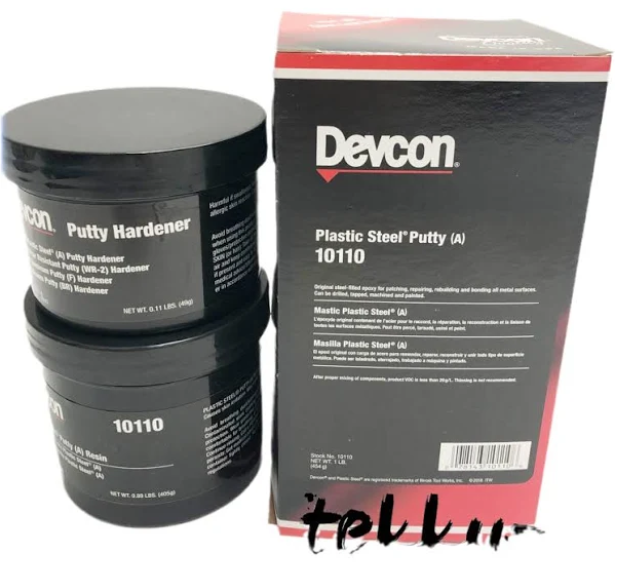 DEVCON 10110 Plastic Steel Putty (A) 1 lb. Kit Metal Filled Epoxy Putty