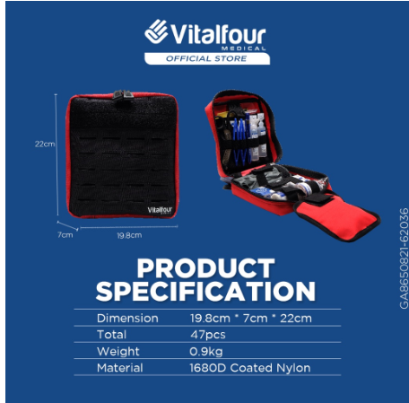VITALFOUR PROFESSIONAL TACTICAL FIRST AID POUCH