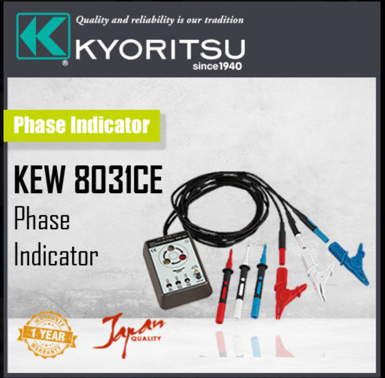KYORITSU 8031CE PHASE ROTATION
