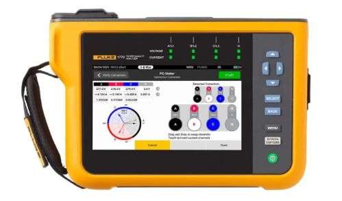 Fluke 1777 Power Quality Analyser, 3-Phase, 6000A Max, 1000V Dc Max