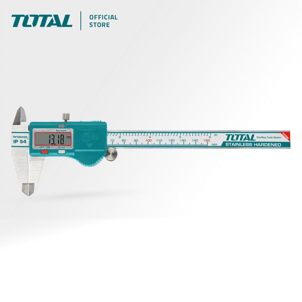 TOTAL DIGITAL CALIPER STAINLESS STEEL IP54 PROTECTION WITH LCD DISPLAY (0MM-150MM) TMT321506