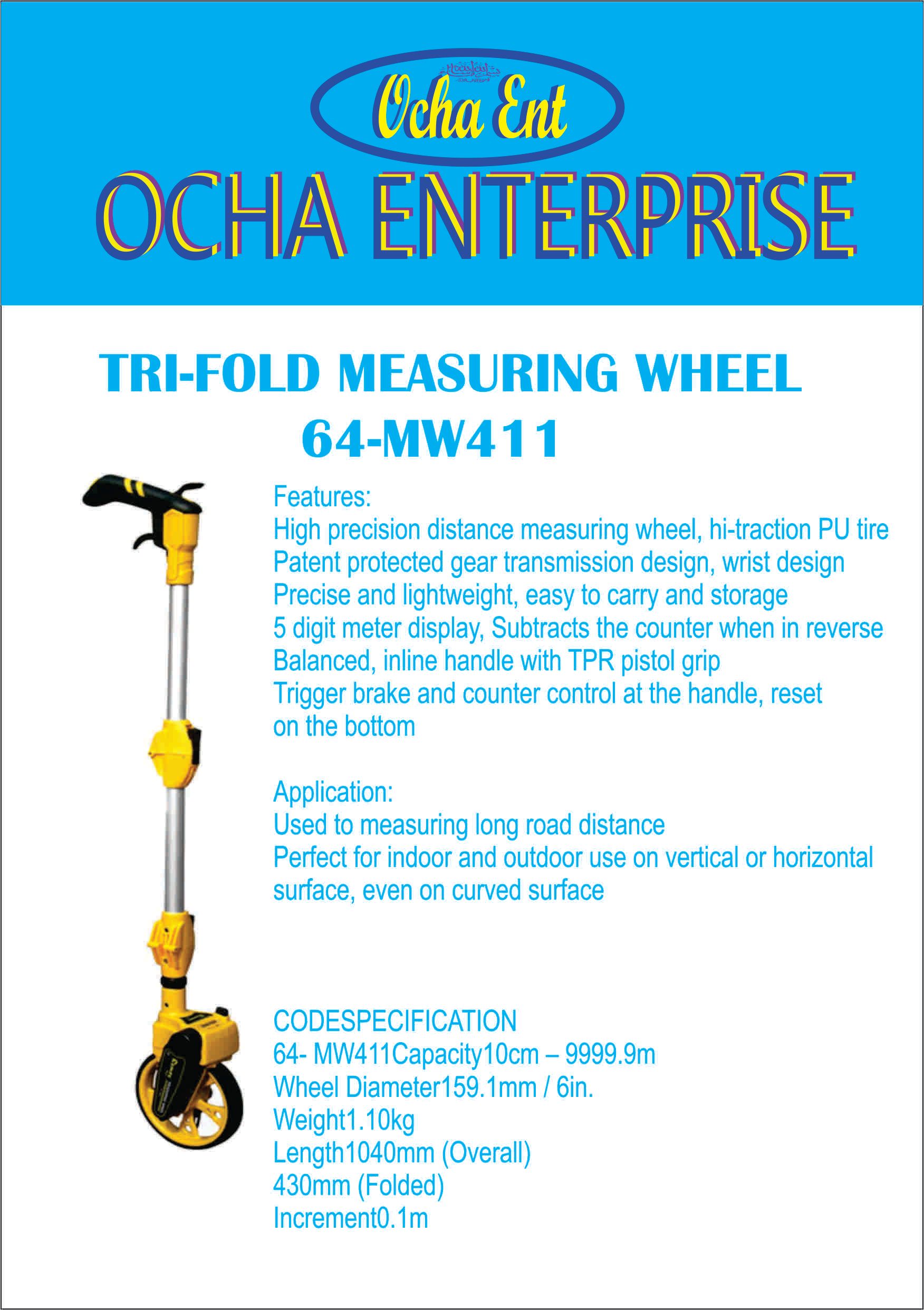TRI-FOLD MEASURING WHEEL