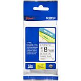BROTHER TZE-241 18MM BLACK ON WHITE TAPE
