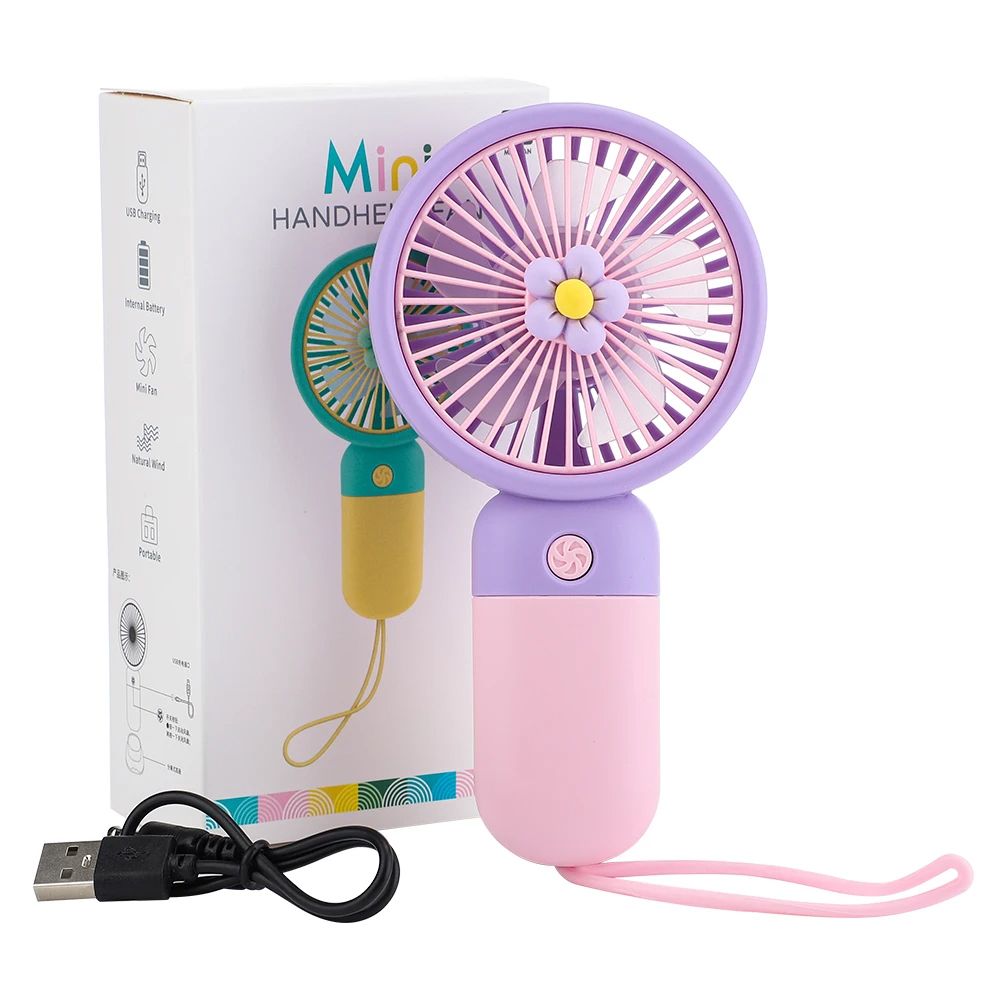 Portable Hand Table Mini Clip Fan USB Charge Battery