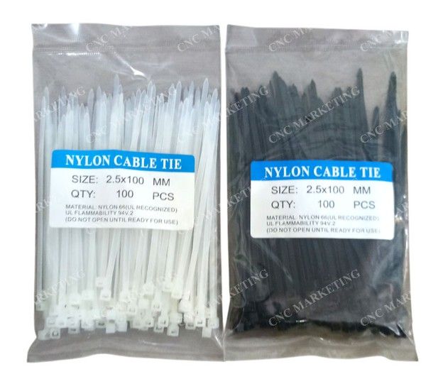 100pcs Cable Tie Nylon Wire