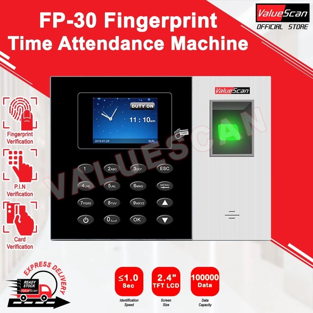 ValueScan FP-30 Time Attendance / Time Recorder System- Finger, ID Card & Password ( Fingerprint, Fingerprint Readers, Fingerprint)
