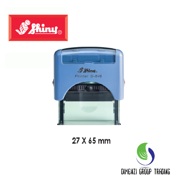 SELF INK RUBBER STAMP SHINY S-846 (27 X 65MM)