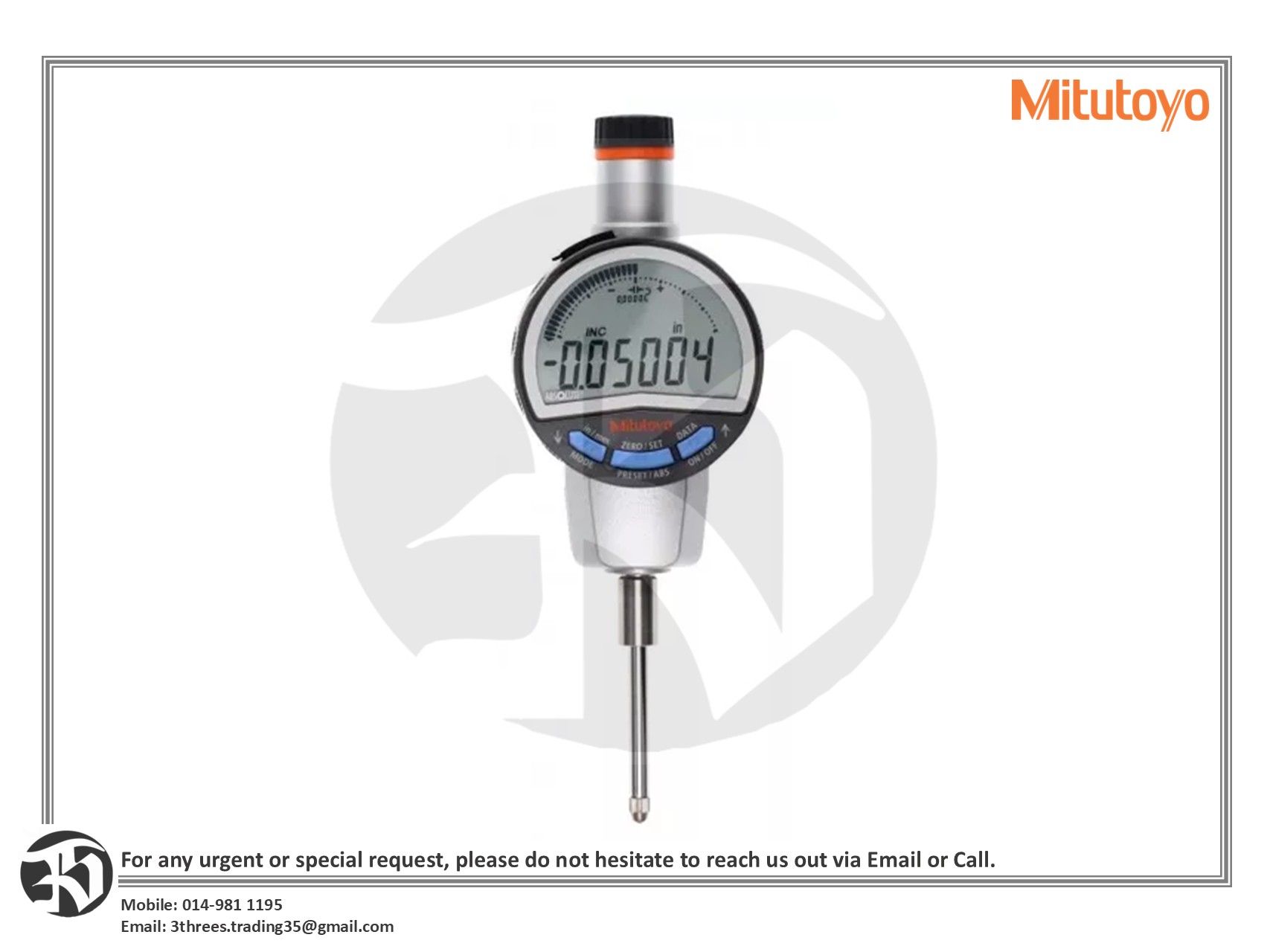 Mitutoyo 543-722B IDC Digimatic Indicator