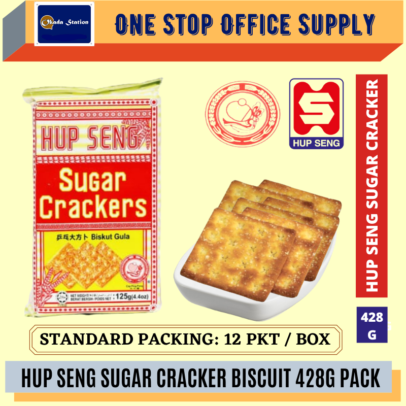 HUP SENG SUGAR CRACKER 428G PACK / Hup Seng / Crackers / Sugar Cracker / Biscuit / HUP SENG Sugar Cracker