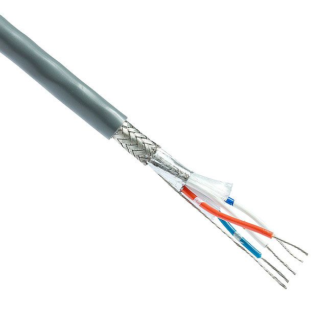 BELDEN 9842 RS-485, 2 Pair 24AWG (7x32) Tinned Copper, PE Insulation, Overall Beldfoil®+Tinned Copper Braid(90%) Shield, PVC Outer Jacket, CM
