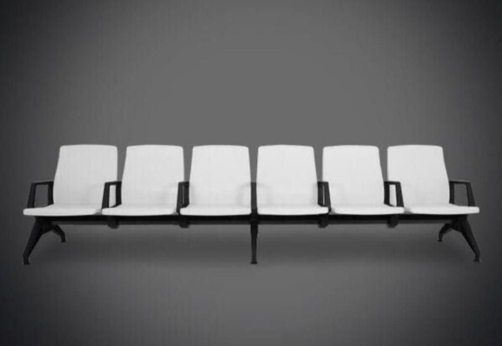 6 Seater Customer Waiting Bench Chair - 6 Feet / Visitor Chair / Kerusi Menunggu Pelanggan - 6 Kaki / Kerusi Tetamu / Sofa Tetamu / Long Chair # Cushion Fabric # Sofa Panjang E603 # RS1186 ( KTT : 1 Unit )