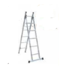 Temo 170-250cm Industrial Double Section Aluminum Ladder