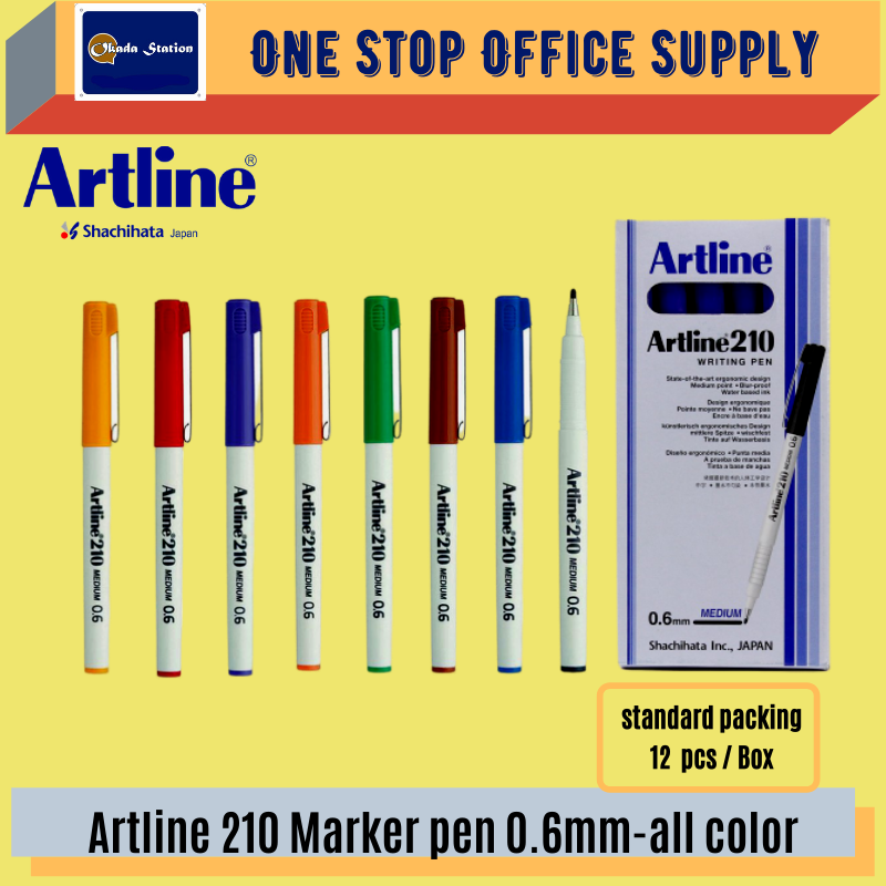 ARTLINE 210 / WRITING PEN / FINE POINT / 0.6MM / EK-210 / PEN / ALL COLOUR /