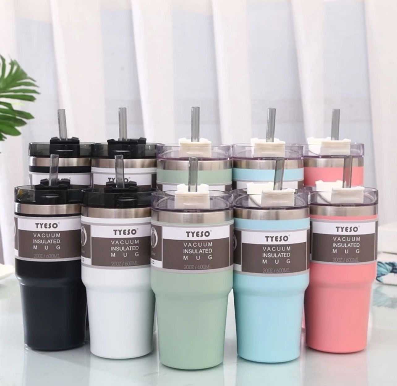 Tyeso Stainless Steel Thermos Cup [600ml] Cawan Termos Keluli Tahan Karat Tyeso with sticker