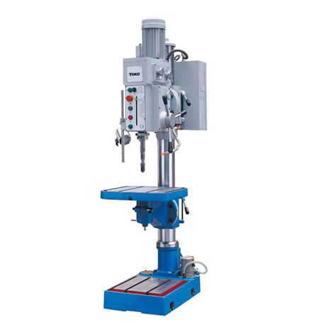 Temo Auto-Feed Floor Standing Pillar Drill - Gear Drive
