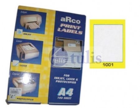 Arco A4 Sticker Label 1001