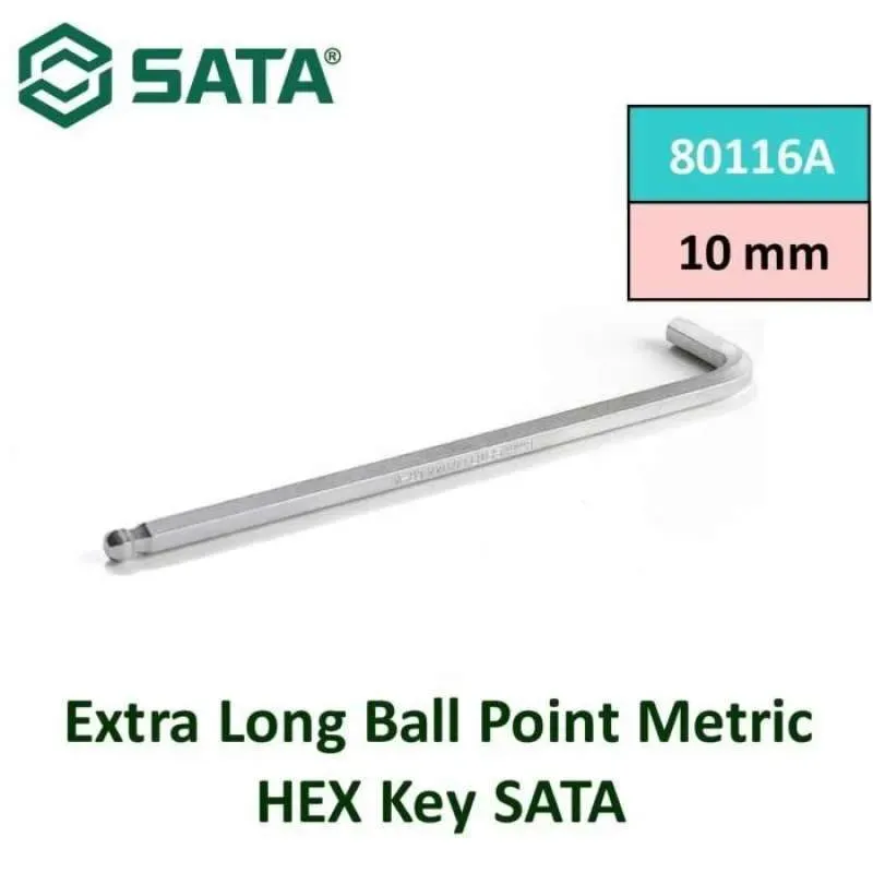 Sata EXTRA LONG ARM BALL POINT HEX KEY 10MM