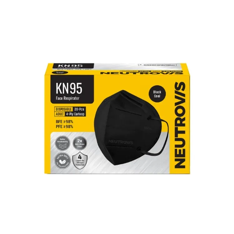 Neutrovis KN95 Face Mask ( Adult ) 22301 KN95 Black Y-HK-22318-KK