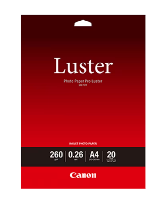 CANON LU101 PHOTO PAPER PRO LUSTER ( 260G/M2 ) ( 20 SHEETS )