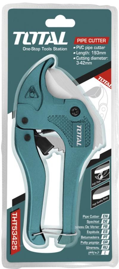 TOTAL THT53425 193mm PVC Pipe Cutter Soft 42mm