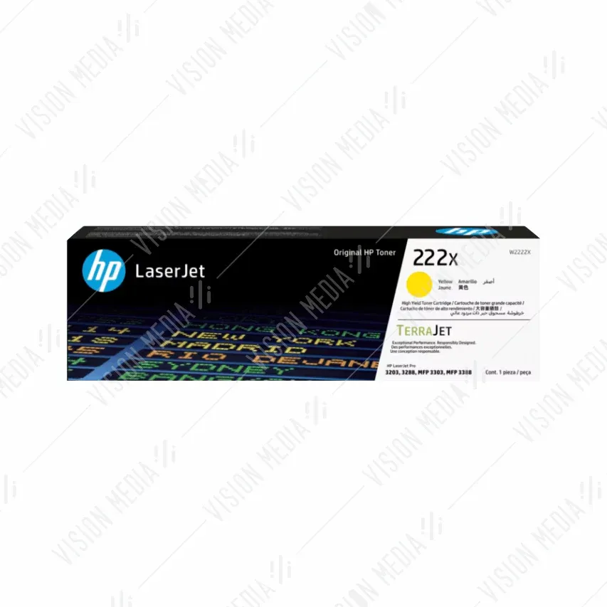 HP W2222X YELLOW TONER (222X)