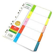 Index Divider 5 Colour