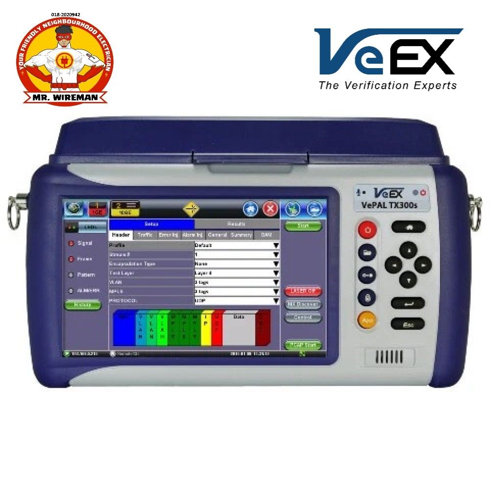 VeEx TX300s All-in-one, T1/E1 to 100G
