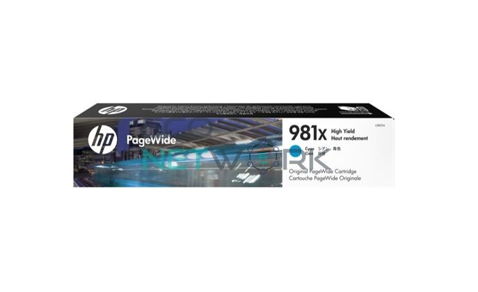 HP 981X High Yield PageWide Cartridge Cyan L0R09A