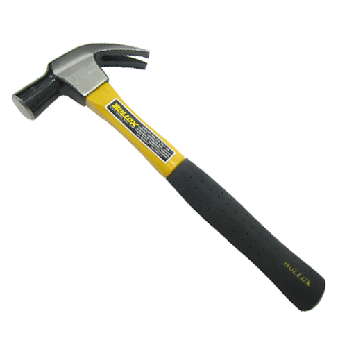 BULLOX Fiberglass Handle Claw Hammer