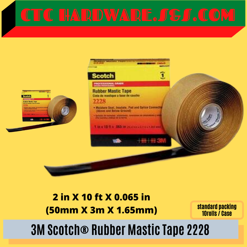 3m Scotch庐 Rubber Mastic Tape 2228