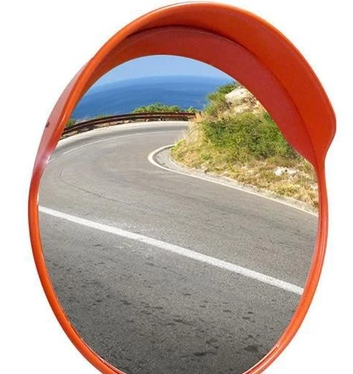 Outdoor Convex Mirror with Cap 800mm (with Pole Bracket )