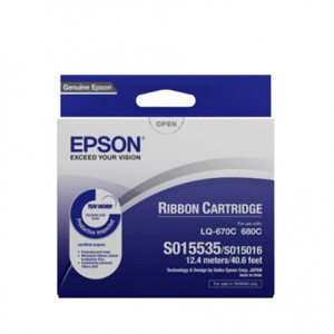 Genuine Malaysia Epson Warranty - Epson Ribbon C13S015508 LQ-2500+/2550/LQ-670/680/680Pro/1060