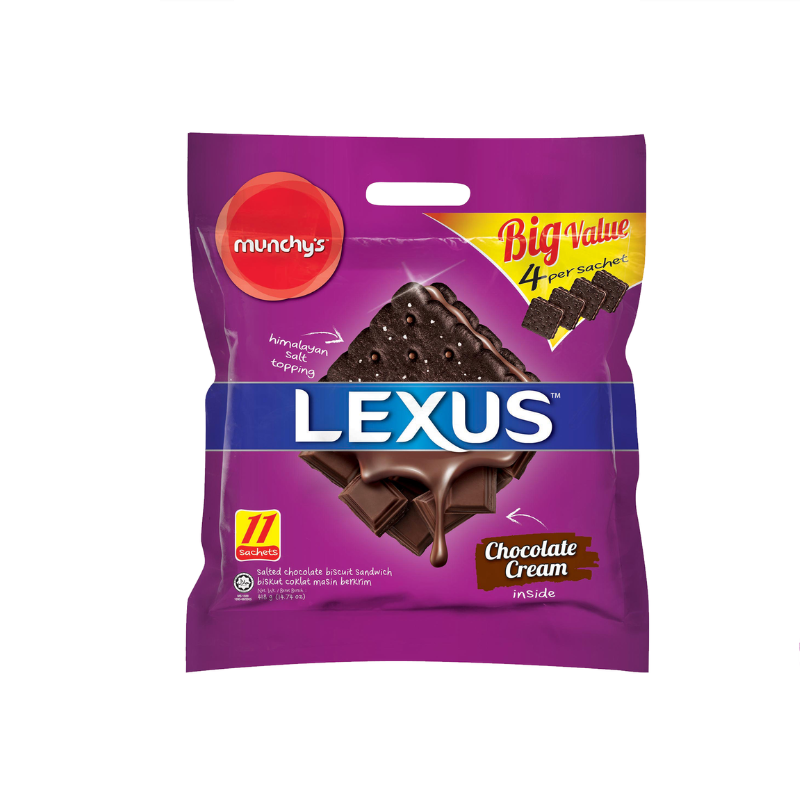 Munchy's LEXUS Sandwich Biscuit - Salted Chocolate (418g)