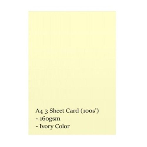 THREE SHEET CARD 160GSM