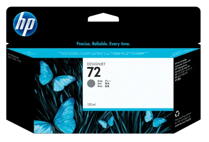 Genuine Malaysia HP Warranty - HP 72B Gray 130ml Ink Cartridge