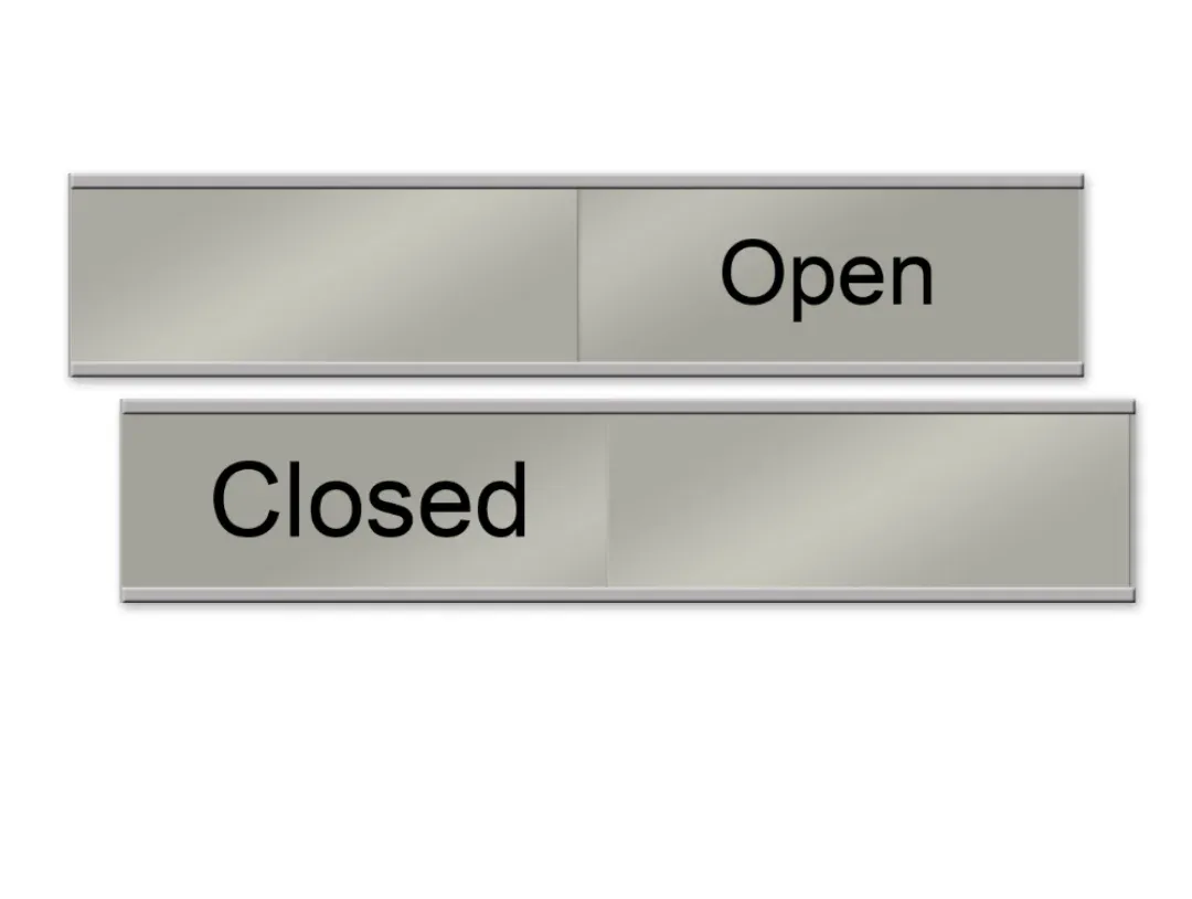 Sign Plate Open/Close