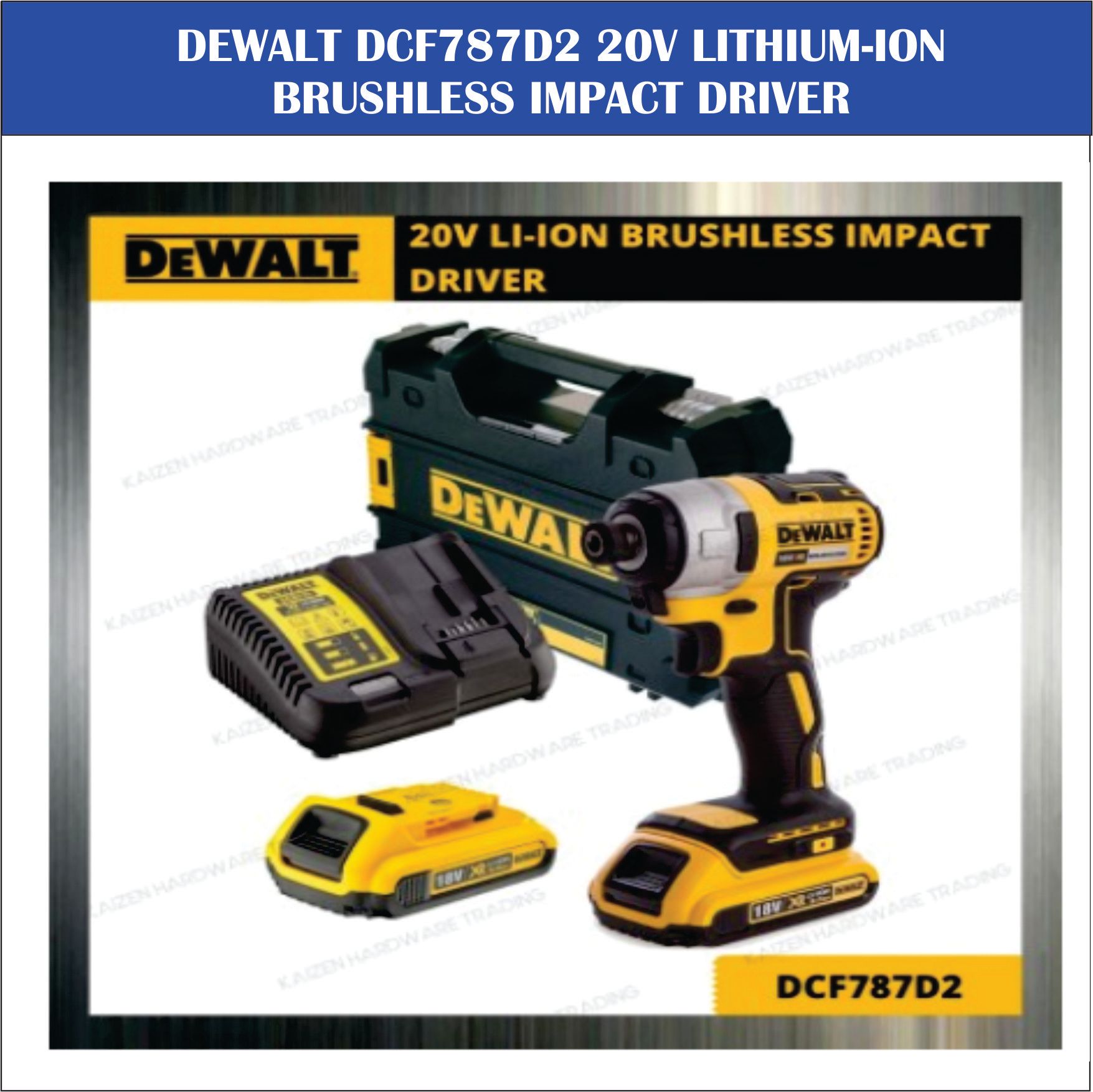 DEWALT DCF787D2 20V LITHIUM-ION BRUSHLESS IMPACT DRIVER